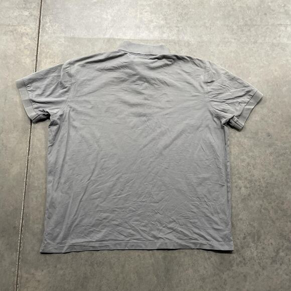BOSS Hugo Boss Polo Shirt Mens Extra Large Gray Pima Cotton Short Sleeve Logo - Picture 7 of 7